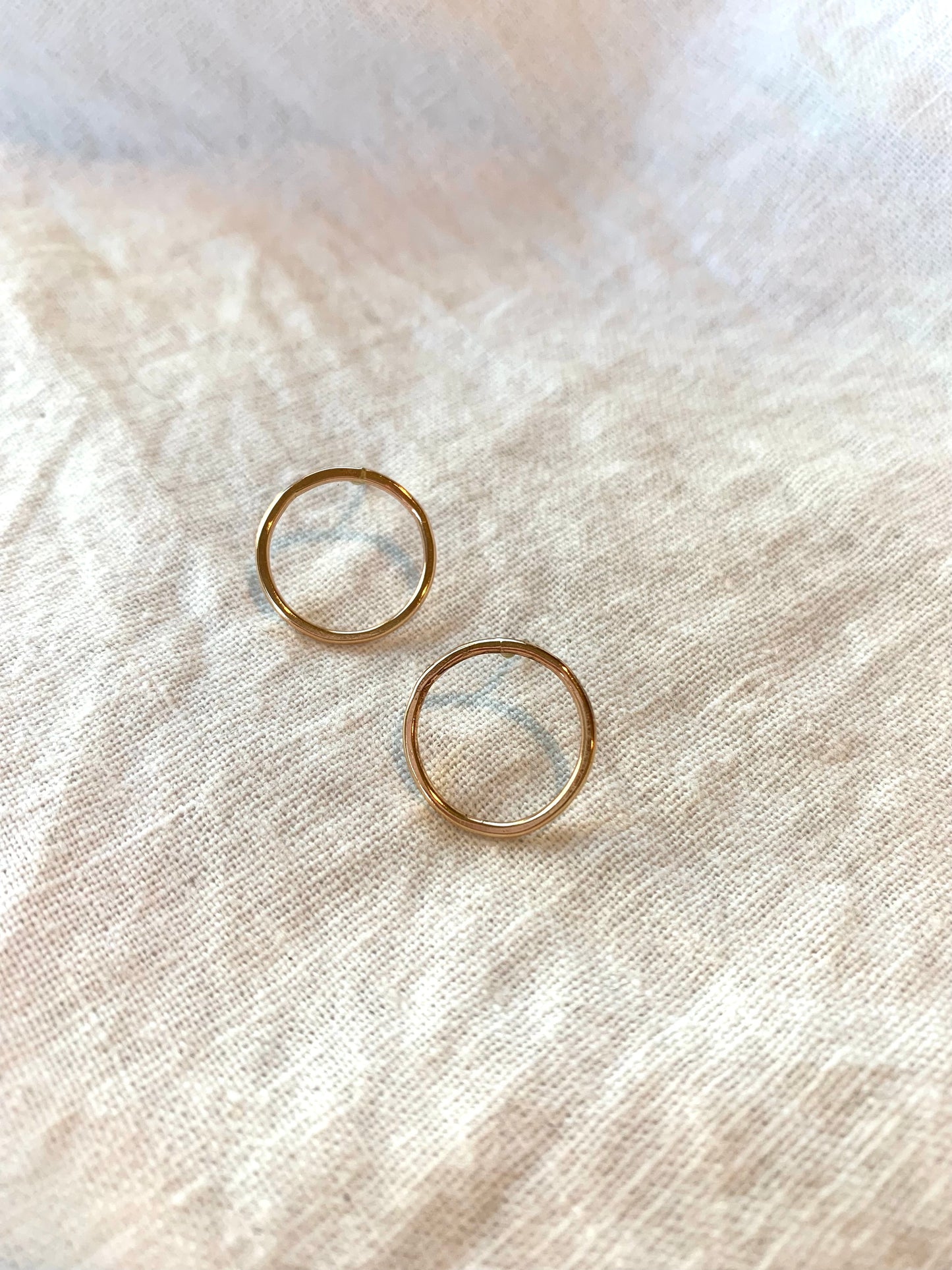 Gold Fill Circle Studs