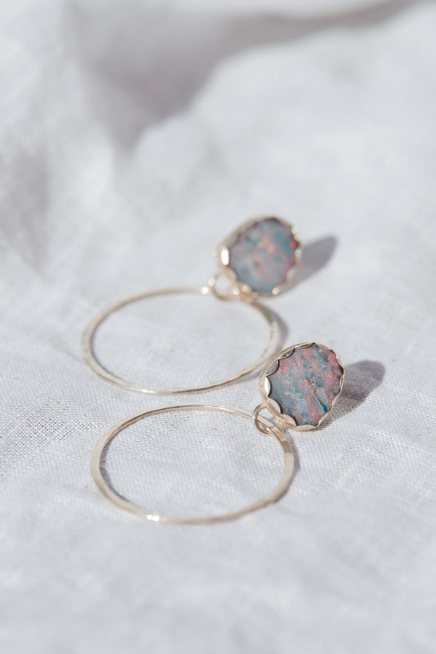 Australian Opal Hoops
