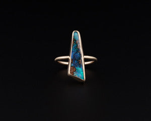 14k Gold Australian Opal Ring