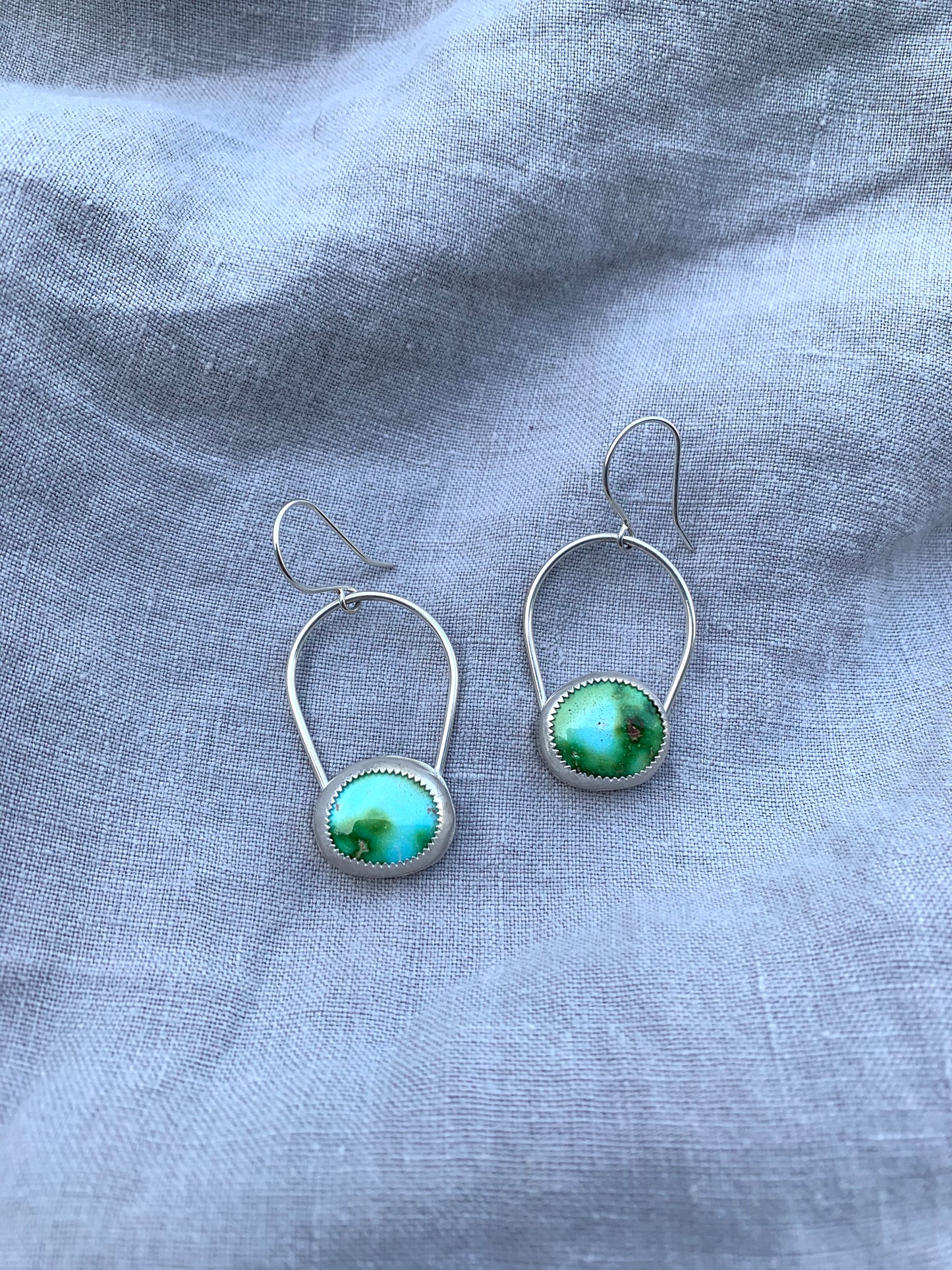 Sonoran Gold Turquoise Arch Earrings